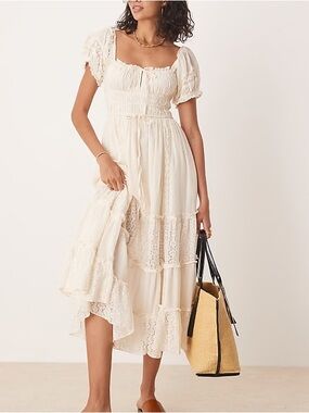 Free People Falling Sun Midi Dress